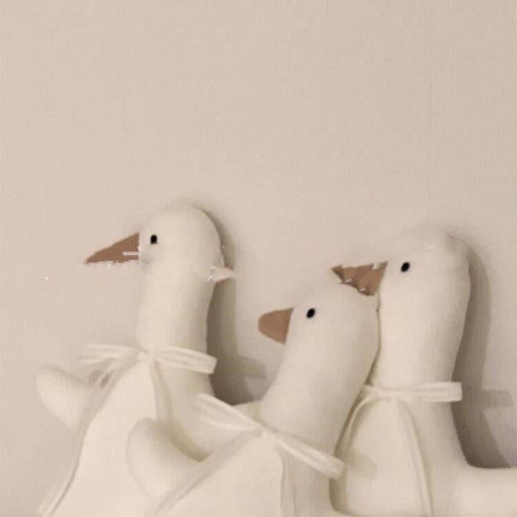 Plush White Duck Toy