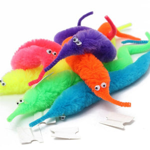 Fuzzy Worm Trick Toy