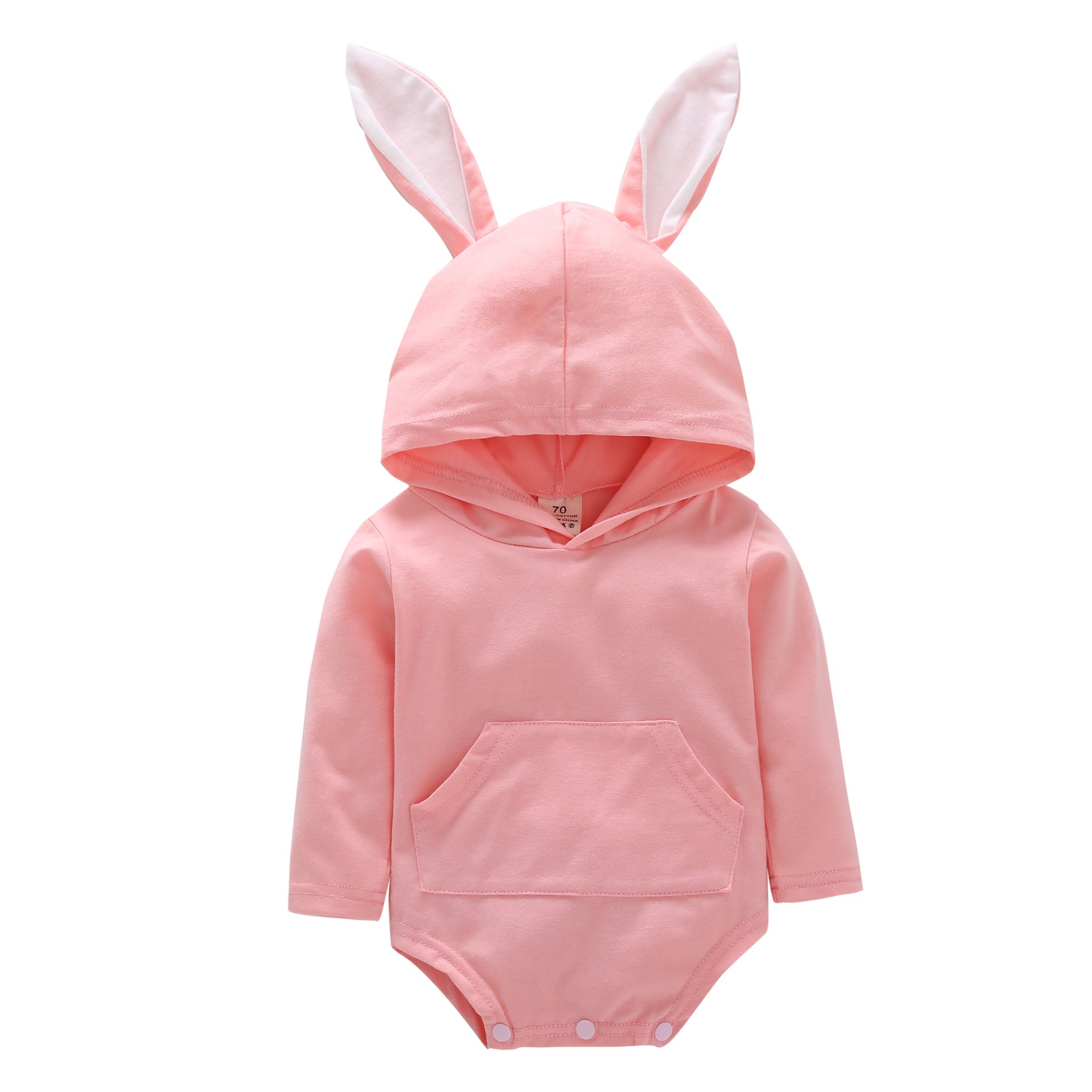 Hooded Baby's Easter Long Ears Bunny Suit