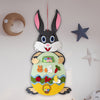 Easter Bunny and Egg Felt Pendant