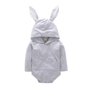 Hooded Baby's Easter Long Ears Bunny Suit